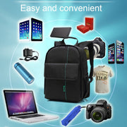 INDEPMAN DL-B013 Portable Water-resistant Scratch-proof Outdoor Sports Backpack Camera Bag Phone Tablet Bag for GoPro, SJCAM, Nikon, Canon, Xiaomi Xiaoyi YI, iPad, Apple, Samsung, Huawei, Size: 26.5 * 12.5 * 33 cm(Green)