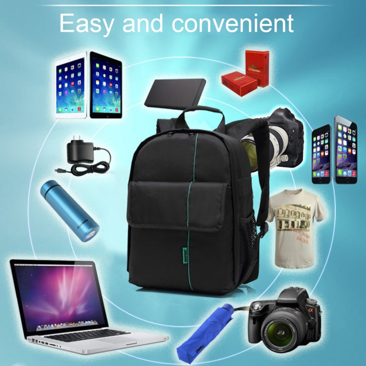 INDEPMAN DL-B013 Portable Water-resistant Scratch-proof Outdoor Sports Backpack Camera Bag Phone Tablet Bag for GoPro, SJCAM, Nikon, Canon, Xiaomi Xiaoyi YI, iPad, Apple, Samsung, Huawei, Size: 26.5 * 12.5 * 33 cm(Green)