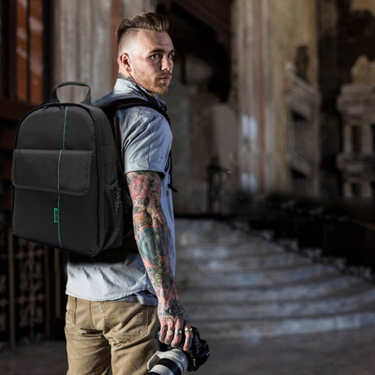 INDEPMAN DL-B013 Portable Waterproof Scratch-proof Outdoor Sports Backpack Camera Bag Phone Tablet Bag for GoPro, SJCAM, Nikon, Canon, Xiaomi Xiaoyi YI, iPad, Apple, Samsung, Huawei, Size: 26.5 * 12.5 * 33 cm(Green) - free shipping - PMC TechLife - Order now!