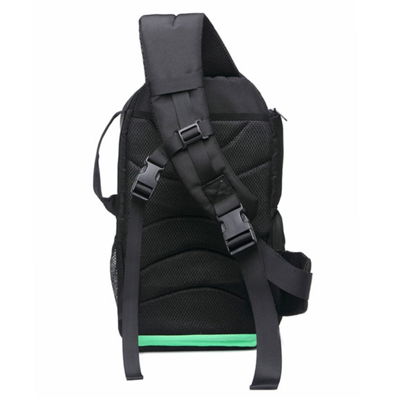 INDEPMAN DL-B016 Portable Water-resistant Scratch-proof Outdoor Sports Sling Shoulder Bag Camera Bag Phone Tablet Bag for GoPro, SJCAM, Nikon, Canon, Xiaomi Xiaoyi YI, iPad, Apple, Samsung, Huawei, Size: 25.5 * 19 * 44 cm(Green)