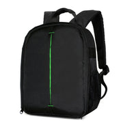 DL-B028 Portable Casual Style Water-resistant Scratch-proof Outdoor Sports Backpack SLR Camera Bag Phone Bag for GoPro, SJCAM, Nikon, Canon, Xiaomi Xiaoyi YI, iPad, Apple, Samsung, Huawei, Size: 27.5 * 12.5 * 34 cm(Green)