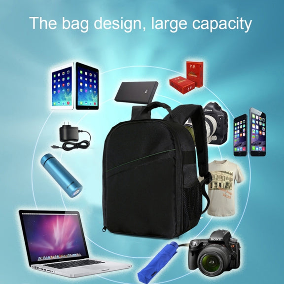 DL-B028 Portable Casual Style Water-resistant Scratch-proof Outdoor Sports Backpack SLR Camera Bag Phone Bag for GoPro, SJCAM, Nikon, Canon, Xiaomi Xiaoyi YI, iPad, Apple, Samsung, Huawei, Size: 27.5 * 12.5 * 34 cm(Red)