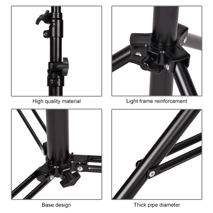 3m Height Professional Photography Metal Lighting Stand Spring Buffer Holder for Studio Flash Light - free shipping - PMC Jewellery - Order now!