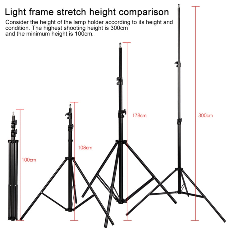 3m Height Professional Photography Metal Lighting Stand Spring Buffer Holder for Studio Flash Light - free shipping - PMC Jewellery - Order now!