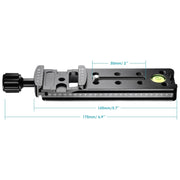 FVR-150 Multi-Purpose 150mm Vertical Nodal Slide Clamp Rail for Fisheyes Lens & Wide-angle Lens, Compatible with Arca Swiss RRS Clamp