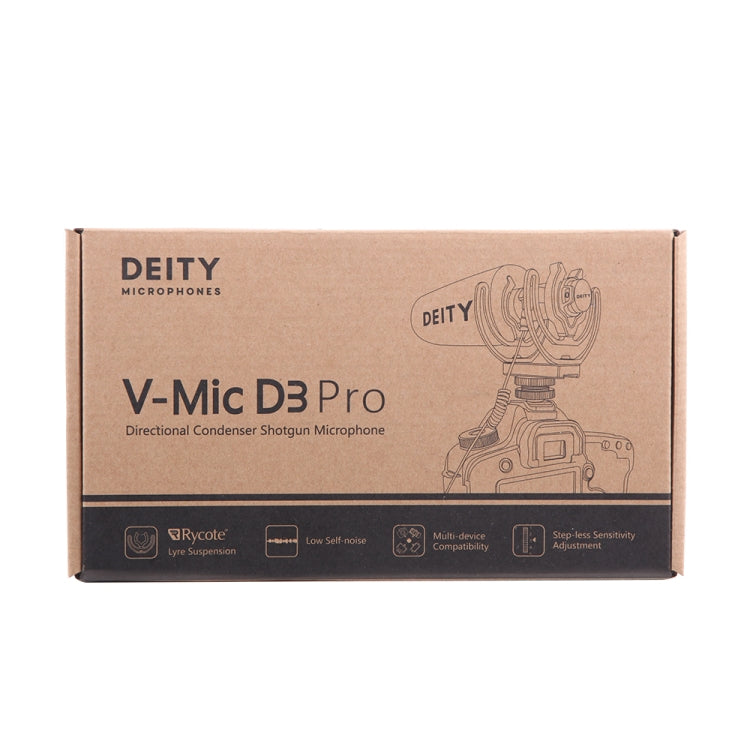 Deity V-Mic D3 Pro Directional Condenser Shotgun Microphone with Shock Mount (Black) - free shipping - PMC Jewellery - Order now!