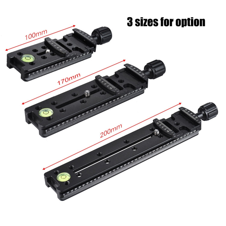 NNR-100 Multi-Purpose 100mm Nodal Rail Slide Plate QR Clamp Macro Panoramic Bracket