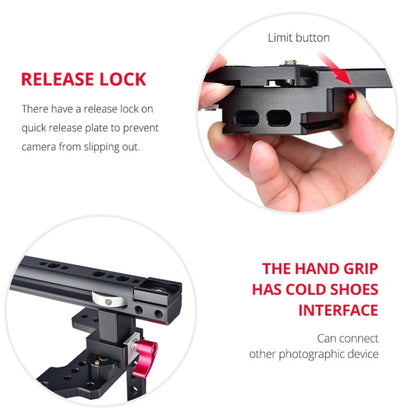 YELANGU C8 YLG0910 Handle Video Camera Cage Stabilizer(Black) - free shipping - PMC Jewellery - Order now!