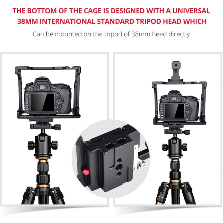 YELANGU C8 YLG0910 Handle Video Camera Cage Stabilizer(Black) - free shipping - PMC TechLife - Order now!