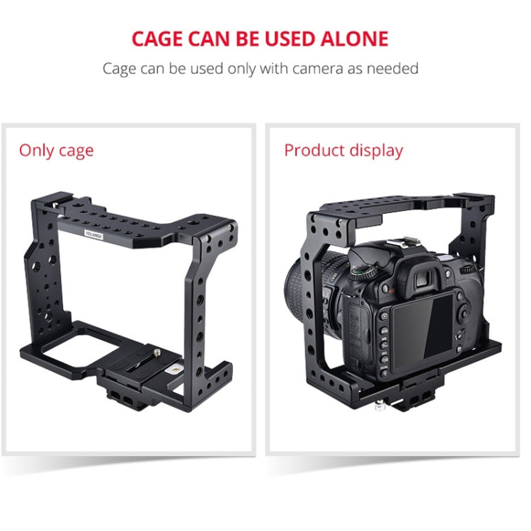 YELANGU C8 YLG0910 Handle Video Camera Cage Stabilizer(Black) - free shipping - PMC Jewellery - Order now!