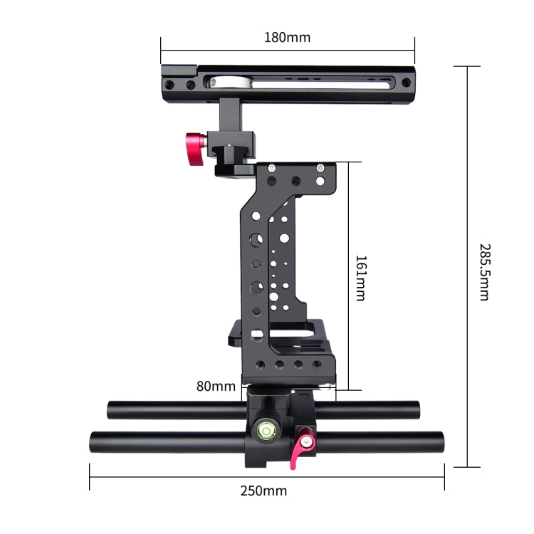 YELANGU C8 YLG0910 Handle Video Camera Cage Stabilizer(Black) - free shipping - PMC Jewellery - Order now!