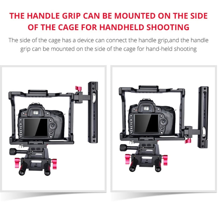 YELANGU C8 YLG0910 Handle Video Camera Cage Stabilizer(Black) - free shipping - PMC Jewellery - Order now!
