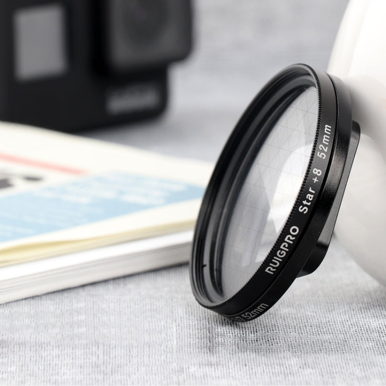 RUIGPRO for GoPro HERO 7/6 /5 Professional 52mm 8X Star Effect Lens Filter with Filter Adapter Ring & Lens Cap - Lens Filter by RUIGPRO | Online Shopping South Africa | PMC TechLife | Buy Now Pay Later Mobicred