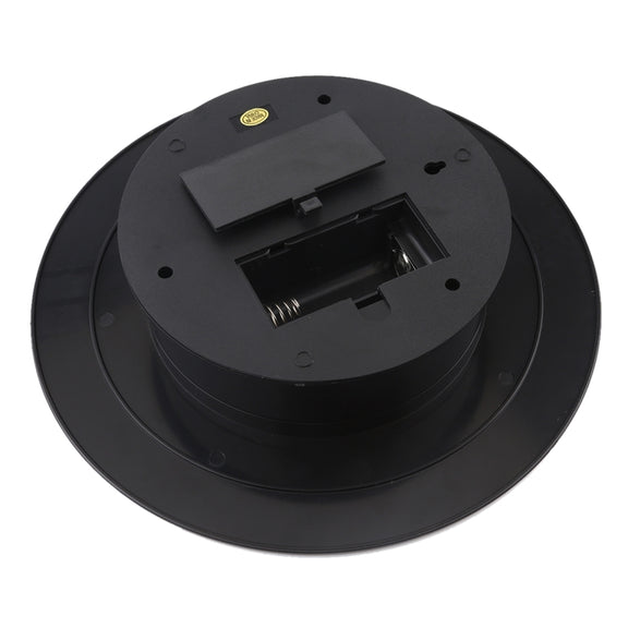25cm 360 Degree Electric Rotating Turntable Display Stand Video Shooting Props Turntable for Photography, Load 3kg, Powered by Battery(Black White)