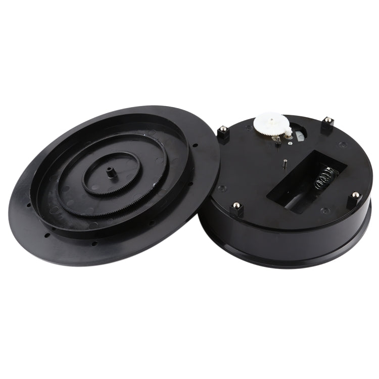 20cm 360 Degree Electric Rotating Turntable Display Stand Photography Video Shooting Props Turntable, Load 1.5kg, Powered by Battery & USB(Black) - free shipping - PMC Jewellery - Order now!