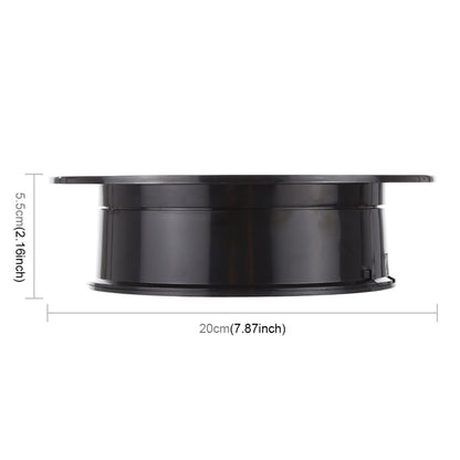 20cm 360 Degree Electric Rotating Turntable Display Stand Photography Video Shooting Props Turntable, Load 1.5kg, Powered by Battery & USB(Black) - free shipping - PMC Jewellery - Order now!
