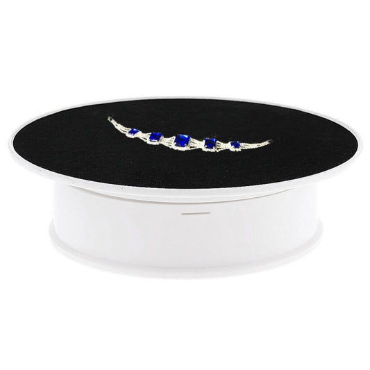 20cm 360 Degree Electric Rotating Turntable Display Stand Photography Video Shooting Props Turntable, Load 1.5kg, Powered by Battery & USB(White + Black) - free shipping - PMC Jewellery - Order now!