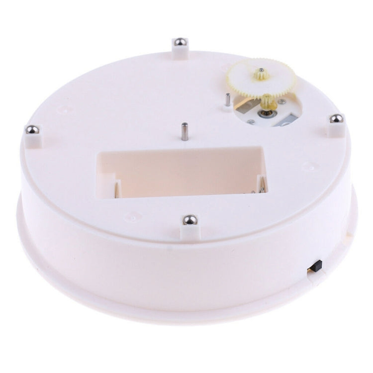 20cm 360 Degree Electric Rotating Turntable Display Stand Photography Video Shooting Props Turntable, Load 1.5kg, Powered by Battery & USB(White + Black) - free shipping - PMC Jewellery - Order now!