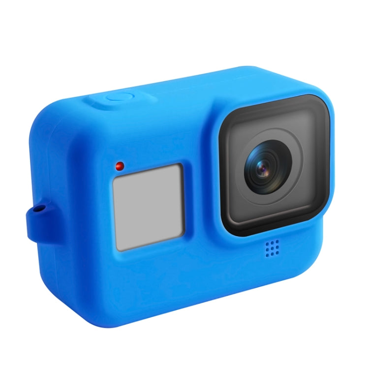 Silicone Protective Case Cover with Wrist Strap for GoPro HERO8 Black(Blue) - Silicone Cases by RUIGPRO | Online Shopping South Africa | PMC TechLife | Buy Now Pay Later Mobicred