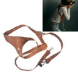 Quick Release Anti-Slip Shoulder Leather Harness Camera Strap with Metal Hook for SLR / DSLR Cameras (Left Shoulder) - free shipping - PMC TechLife - Order now!