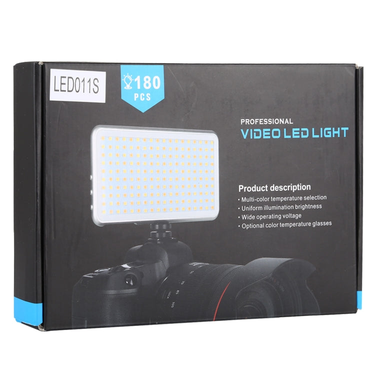 LED011S Pocket 180 LEDs Professional Vlogging Photography Video & Photo Studio Light with OLED Display & Cold Shoe Adapter Mount for Canon / Nikon DSLR Cameras - free shipping - PMC Jewellery - Order now!