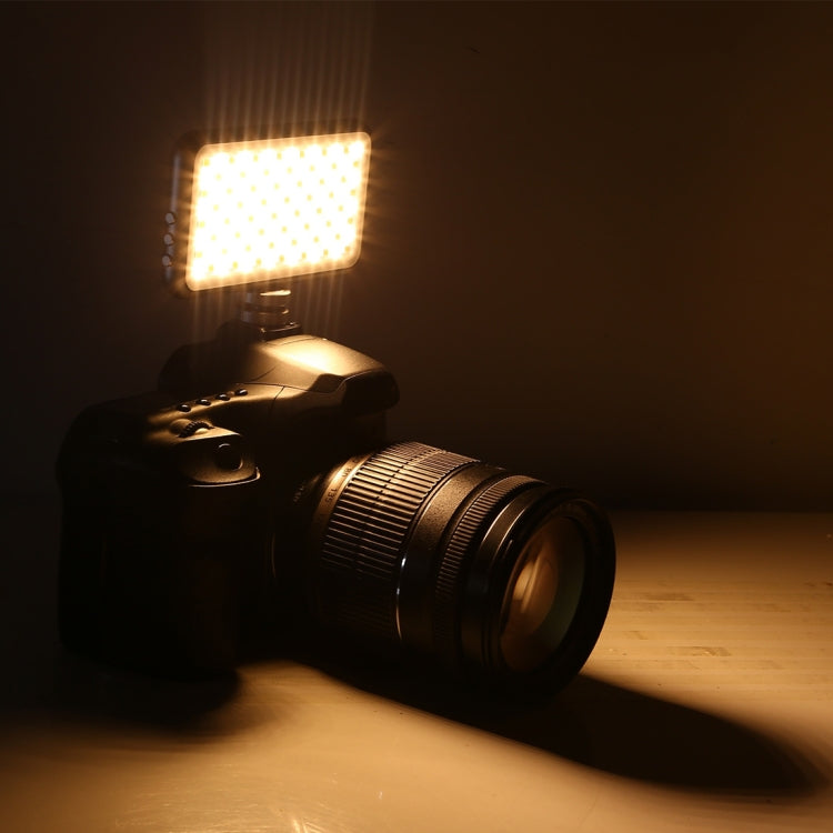 LED-013 Pocket 112 LEDs Professional Vlogging Photography Video & Photo Studio Light with OLED Display & Cold Shoe Adapter Mount for Canon / Nikon DSLR Cameras - free shipping - PMC Jewellery - Order now!