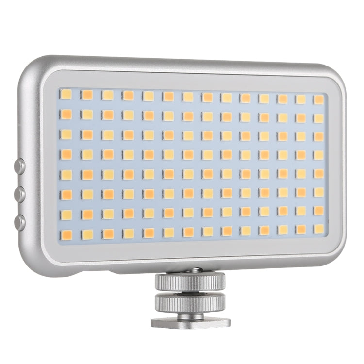 LED-013 Pocket 112 LEDs Professional Vlogging Photography Video & Photo Studio Light with OLED Display & Cold Shoe Adapter Mount for Canon / Nikon DSLR Cameras