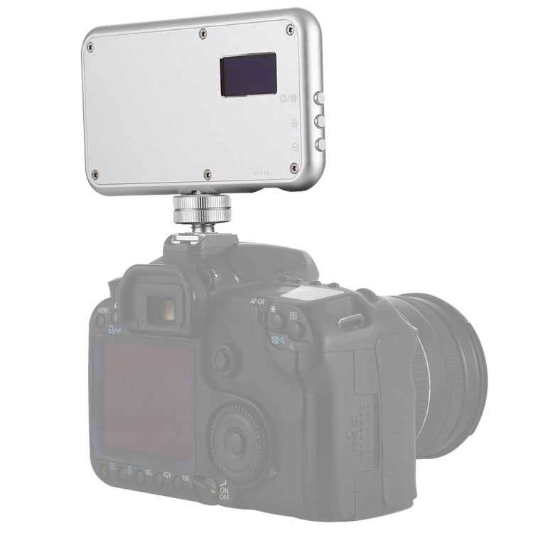 LED-013 Pocket 112 LEDs Professional Vlogging Photography Video & Photo Studio Light with OLED Display & Cold Shoe Adapter Mount for Canon / Nikon DSLR Cameras - free shipping - PMC Jewellery - Order now!