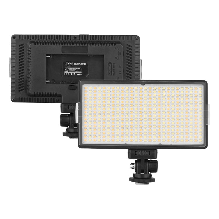 LED01 416 LEDs 3600LM Professional Vlogging Photography Video & Photo Studio Light for Canon / Nikon DSLR Cameras