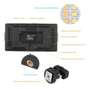 LED01 416 LEDs 3600LM Professional Vlogging Photography Video & Photo Studio Light for Canon / Nikon DSLR Cameras