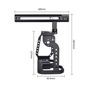 YELANGU C9-A YLG0911A Handle Video Camera Cage Stabilizer for DJI BMPCC 4K(Black)