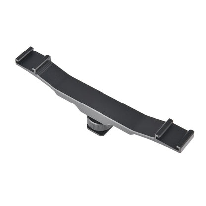 YELANGU YLG0702A Dual Cold Hot Shoe Mount Adapter Aluminum Alloy Extension Bracket (Black) - free shipping - PMC Jewellery - Order now!