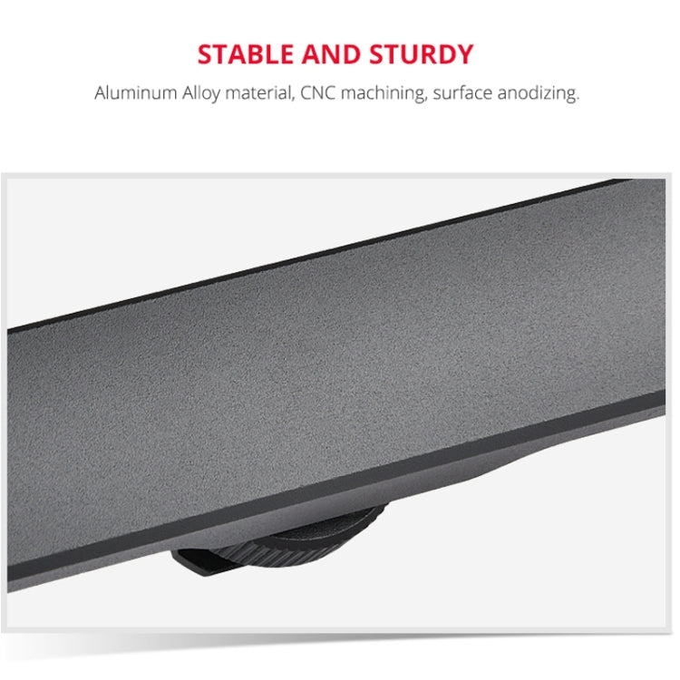 YELANGU YLG0702A Dual Cold Hot Shoe Mount Adapter Aluminum Alloy Extension Bracket (Black) - free shipping - PMC TechLife - Order now!