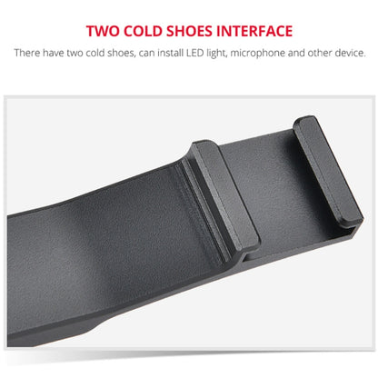 YELANGU YLG0702A Dual Cold Hot Shoe Mount Adapter Aluminum Alloy Extension Bracket (Black) - free shipping - PMC Jewellery - Order now!