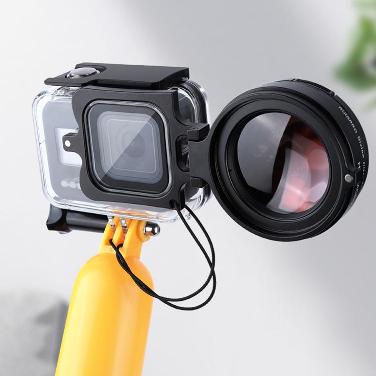 RUIGPRO for GoPro HERO8 Professional 58mm 16X Macro Lens Dive Housing Filter + Dive Housing Waterproof Case with Filter Adapter Ring & Lens Cap - free shipping - PMC TechLife - Order now!