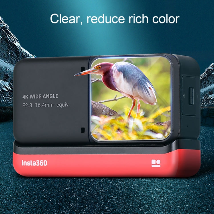 Lens + LCD Display Tempered Glass Film for Insta 360 One R 4K (Transparent) - Protective Film by PMC TechLife | Online Shopping South Africa | PMC TechLife