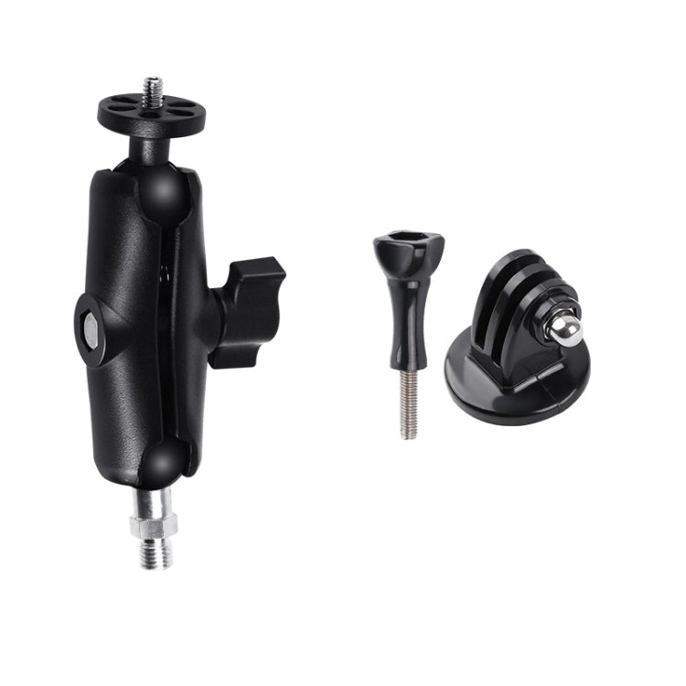 M10 9cm Connecting Rod Fixed Motorcycle Mount Holder with Tripod Adapter & Screw for GoPro, Insta360, DJI and Other Action Cameras(Black) - Bicycle Handlebar Mount by PMC TechLife | Online Shopping South Africa | PMC TechLife | Buy Now Pay Later Mobicred