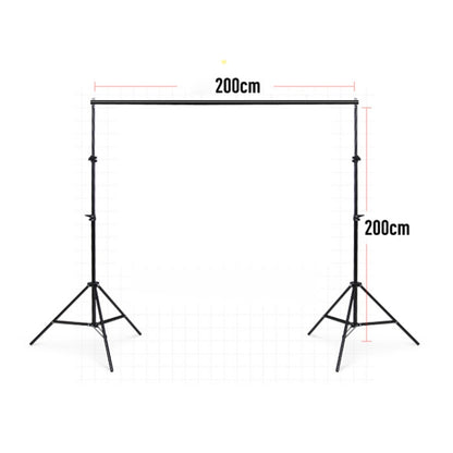 200x200cm Photo Studio Background Support Stand Backdrop Crossbar Bracket Kit - free shipping - PMC Jewellery - Order now!