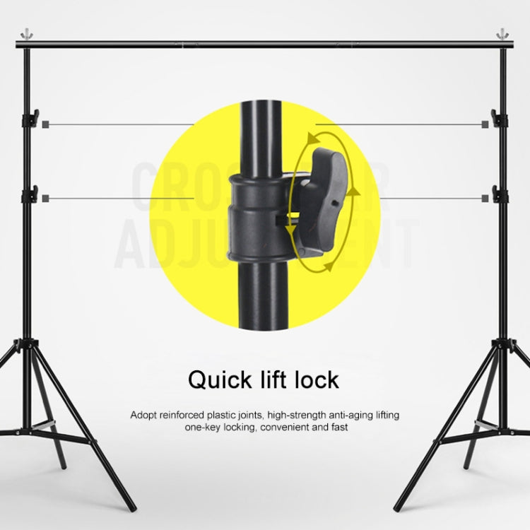 200x200cm Photo Studio Background Support Stand Backdrop Crossbar Bracket Kit - free shipping - PMC Jewellery - Order now!