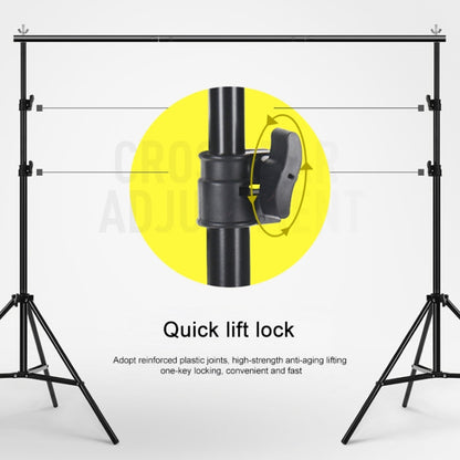 200x200cm Photo Studio Background Support Stand Backdrop Crossbar Bracket Kit - free shipping - PMC Jewellery - Order now!