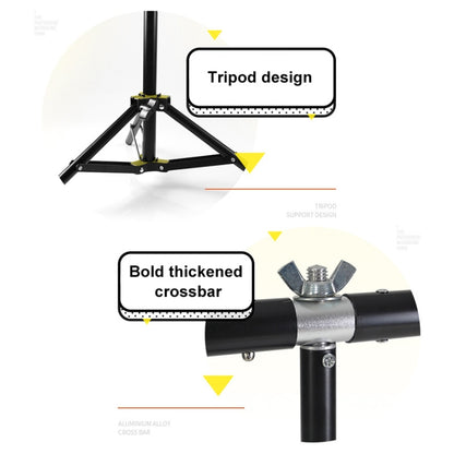 70x75cm T-Shape Photo Studio Background Support Stand Backdrop Crossbar Bracket Kit with Clips, No Backdrop - free shipping - PMC Jewellery - Order now!