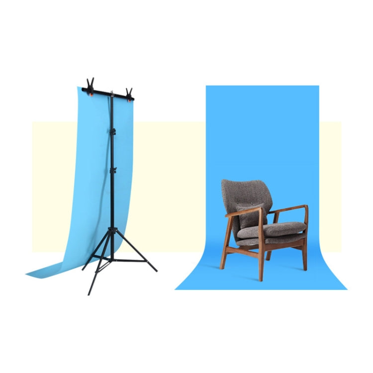 100x200cm T-Shape Photo Studio Background Support Stand Backdrop Crossbar Bracket Kit with Clips, No Backdrop - free shipping - PMC Jewellery - Order now!