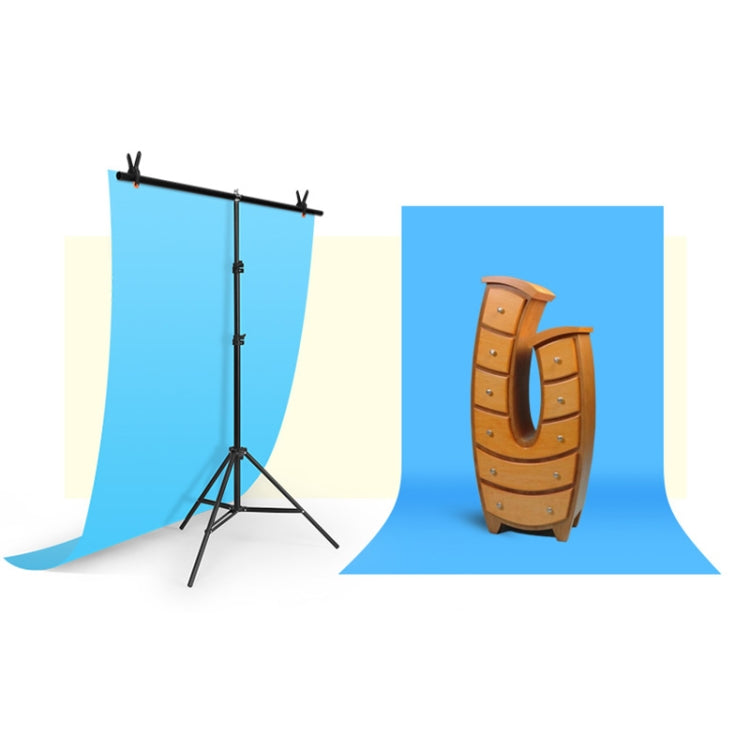 150x200cm T-Shape Photo Studio Background Support Stand Backdrop Crossbar Bracket Kit with Clips, No Backdrop - free shipping - PMC Jewellery - Order now!