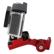 Motorcycle Rearview Mirror CNC Aluminum Alloy Stent Fixed Bracket Holder forGoPro Hero12 Black / Hero11 /10 /9 /8 /7 /6 /5, Insta360 Ace / Ace Pro, DJI Osmo Action 4 and Other Action Cameras(Red)