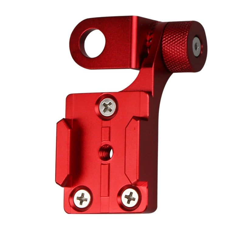 Motorcycle Rearview Mirror CNC Aluminum Alloy Stent Fixed Bracket Holder forGoPro Hero12 Black / Hero11 /10 /9 /8 /7 /6 /5, Insta360 Ace / Ace Pro, DJI Osmo Action 4 and Other Action Cameras(Red)