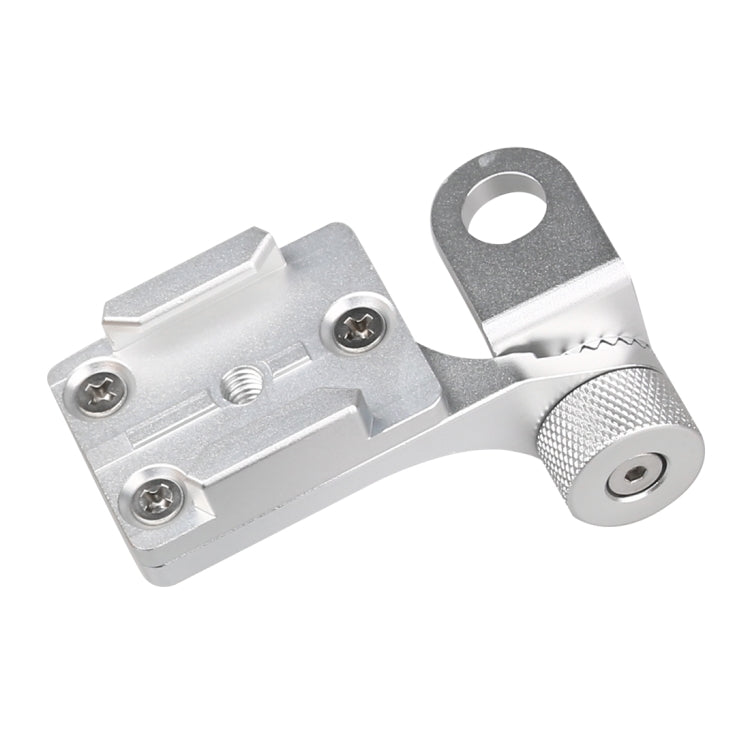 Motorcycle Rearview Mirror CNC Aluminum Alloy Stent Fixed Bracket Holder forGoPro Hero12 Black / Hero11 /10 /9 /8 /7 /6 /5, Insta360 Ace / Ace Pro, DJI Osmo Action 4 and Other Action Cameras(Silver) - Bicycle Handlebar Mount by PMC TechLife | Online Shopping South Africa | PMC TechLife | Buy Now Pay Later Mobicred