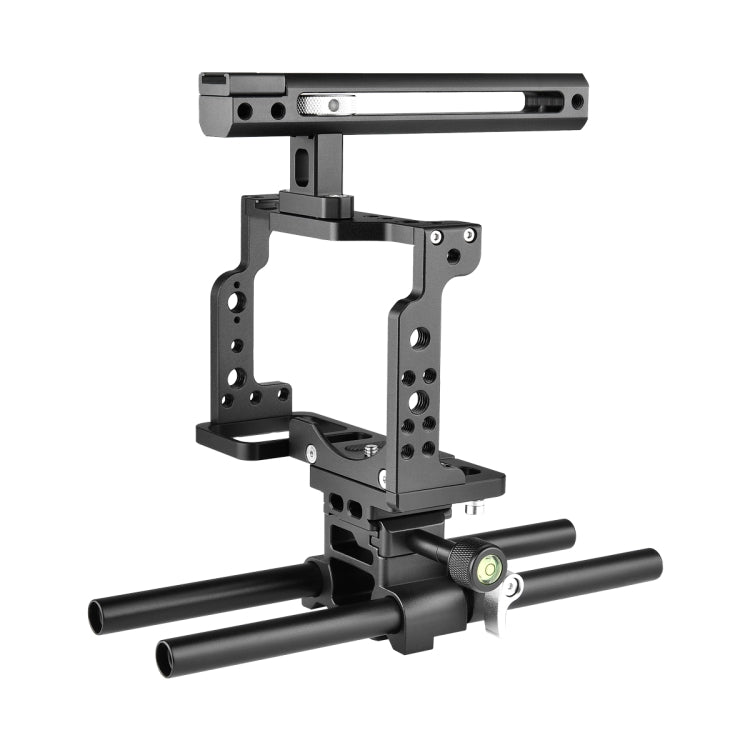 YELANGU C15 YLG0711A Video Camera Cage Stabilizer with Handle & Rail Rod for Nikon Z6 / Z7(Black) - free shipping - PMC Jewellery - Order now!
