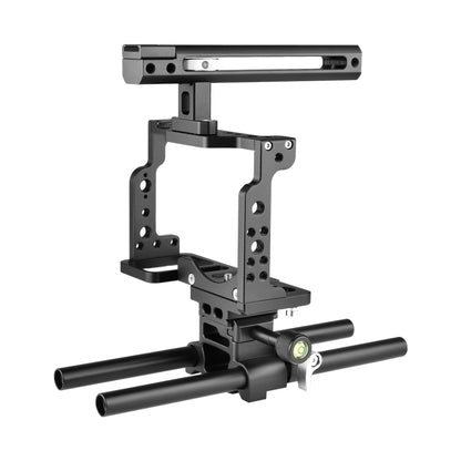 YELANGU C15 YLG0711A Video Camera Cage Stabilizer with Handle & Rail Rod for Nikon Z6 / Z7(Black) - free shipping - PMC Jewellery - Order now!
