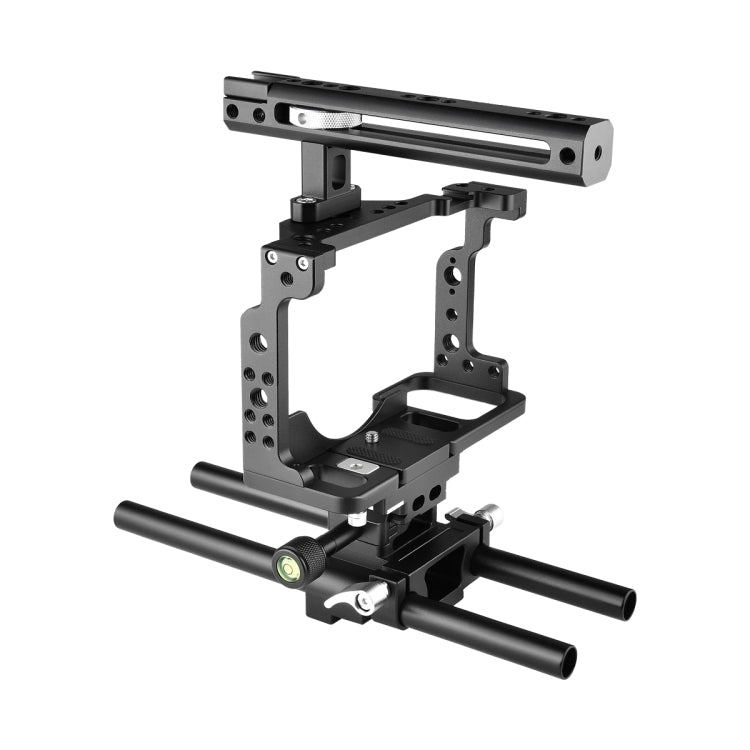 YELANGU C15 YLG0711A Video Camera Cage Stabilizer with Handle & Rail Rod for Nikon Z6 / Z7(Black) - free shipping - PMC Jewellery - Order now!