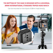 YELANGU C15-B YLG0711A-A Video Camera Cage Stabilizer with Handle for Nikon Z6 / Z7(Black)
